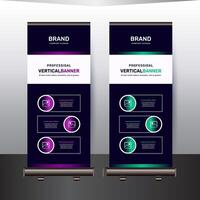 Unique company Business rollup banner design template Unique company Business rollup vector