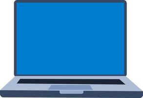 Laptop personal computer isolated on white background, the laptop screen is clear, pc, modern device, technology, illustration. vector
