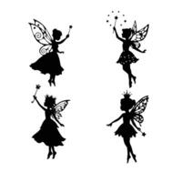 Enchanted Fairy with Butterfly Wings vector