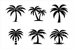 Palm Tree with Waves Digital Download vector