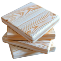 Stack of polished wooden planks a smooth finish png