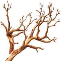 Leafless Twisted Tree Branch a Unique Structurees png