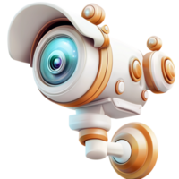 Hightech security camera a futuristic robotic design png