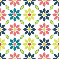 Stylish geometric floral patterns for creative projects vector