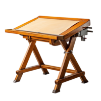 Drafting table isolated on transparent background png