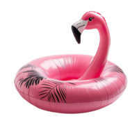 Flamingo swimming float isolated on transparent background png