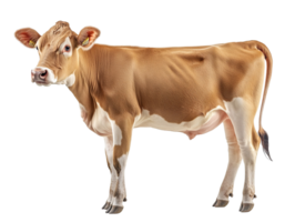 Jersey Cow isolated on transparent background png