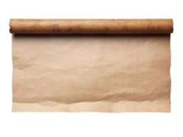 Horizontal Old Scroll paper isolated on a transparent background png