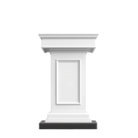 Lecture podium for speech isolated on transparent background png