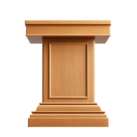 Lecture podium for speech isolated on a transparent background png