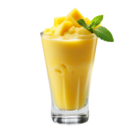 mango smoothie with mint isolated on transparent background png