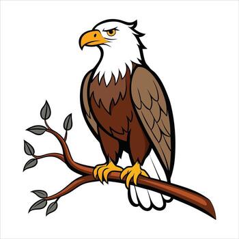 Flying Eagle with Sharp Claws vector