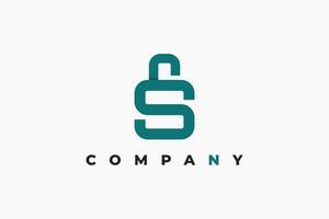 security padlock and letter s logo design vector
