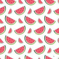 Watermelon-Themed Seamless Pattern Refreshing and Cute Summer Style vector