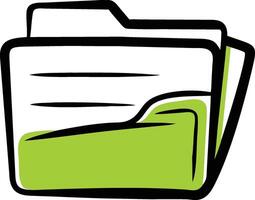 File folder clip art illustration vector