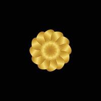 golden mandala design vector