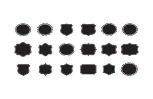 PLuxury Elegant Badge Frame Design Pack vector