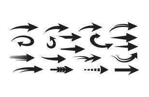 Dynamic Stylish Moving Arrow Collection Pack vector