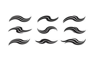 Stylish Black Flowing Motion Graphics vector