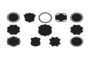 Elegant Badge Frame Design Royal Pack vector