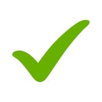 Check Mark Icon. Flat llustration vector
