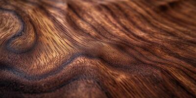 Close-up of rich, textured wooden surface with captivating grain patterns and warm hues, showcasing natural beauty. photo