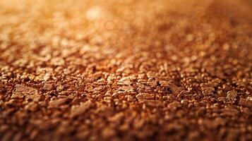 Close-up view of textured brown surface highlighting natural patterns and warm hues. photo