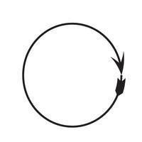 arrow circles graphic vector