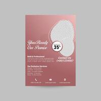 Spa flyers templates Design vector