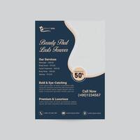 Spa Flyer Design Template vector