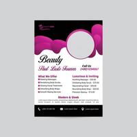 Professional Spa Flyer Design Template vector