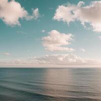 A view of the ocean from a boat photo