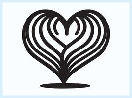 Creative Heart Shape Signifying Love and Affection vector