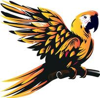 High-Quality Parrot Illustrations for Digital and Print Use vector