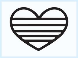 Graceful Love Heart Symbol with a Modern Artistic Touch vector