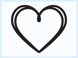 Minimalist Heart Shape Representing Love and Passion vector