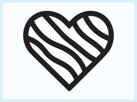 Romantic Heart Shape in a Beautiful Artistic Design vector