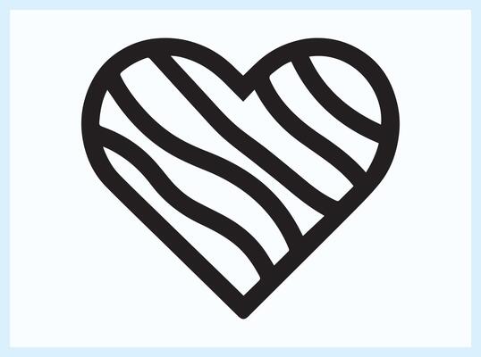 Romantic Heart Shape in a Beautiful Artistic Design
