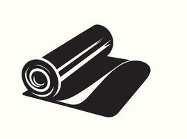 Silhouette of a Roll of Baking Parchment vector