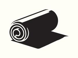 Isolated Silhouette of a Baking Parchment Roll vector