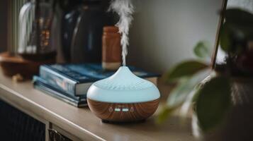 The essential oil diffuser is a great way to add a little bit of aromatherapy to photo