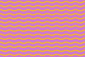 Seamless lilac pattern with yellow waves. Hand drawn trendy flat style wavy pattern. illustration vector