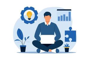 Creative Digital Work and Problem Solving with Technology vector
