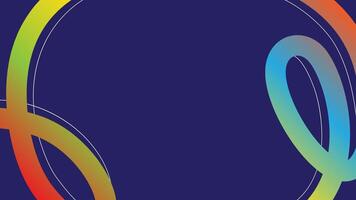 Abstract Retro Background with Dynamic Color Gradient Lines. 3D Curve Ribbons. Wave Rainbow Graphic Design vector