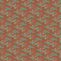 Seamless pattern with doodle ornaments. vector