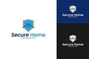 Secure home logo design template illustration vector
