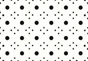 Abstract Black and White Polka Dot Pattern Background Texture Design vector