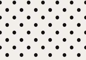 Black and White Polka Dot Pattern Seamless Repeat Design vector