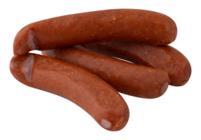 4 red sausage cut out isolated transparent background png
