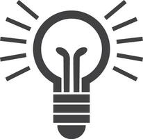 a light bulb icon on a white background vector